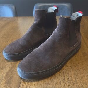 Del Toro Dark Brown Suede Chelsea Sneakers